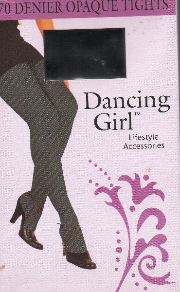 (image for) LADIES 70 DENIER SOFT OPAQUE TIGHTS WITH LYCRA* BLACK ONE SIZE 42" HIP